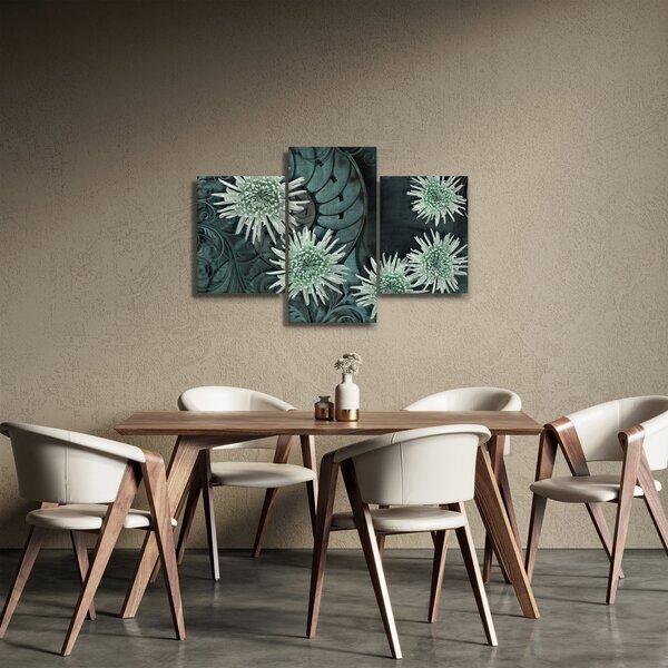 Slika - Zeleno cvijeće (90x60 cm)