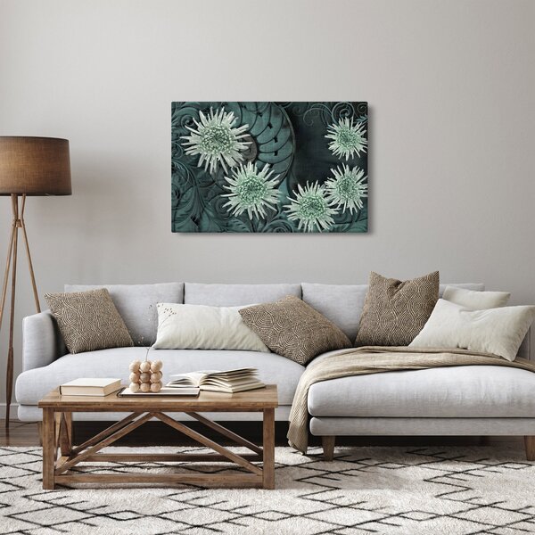 Slika - Zeleno cvijeće (90x60 cm)