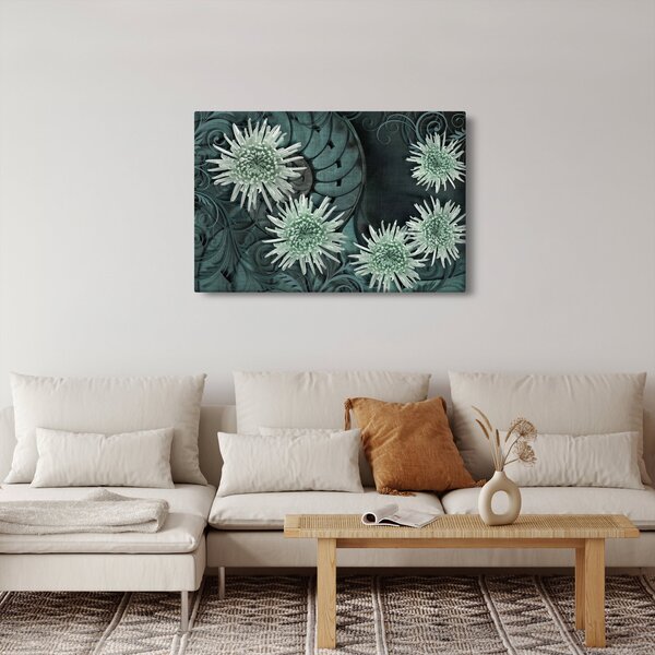 Slika - Zeleno cvijeće (90x60 cm)
