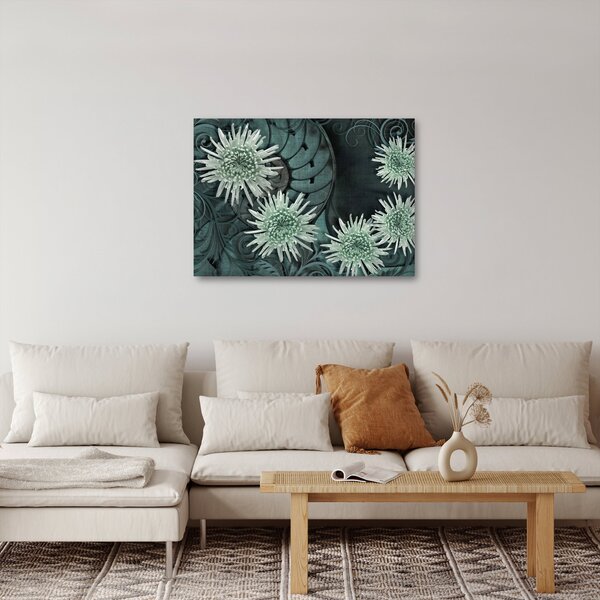 Slika - Zeleno cvijeće (70x50 cm)