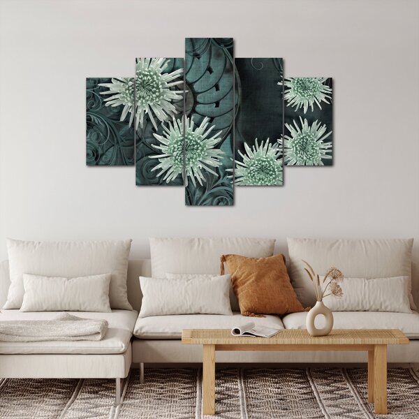 Slika - Zeleno cvijeće (150x105 cm)