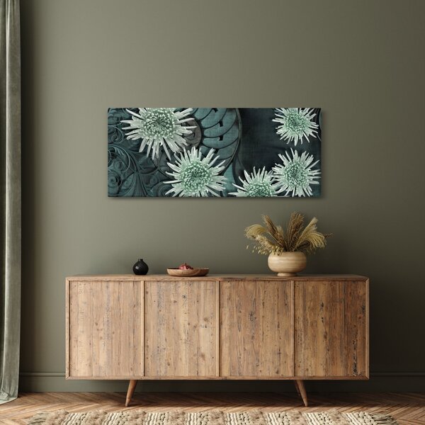 Slika - Zeleno cvijeće (120x50 cm)