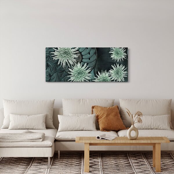 Slika - Zeleno cvijeće (120x50 cm)