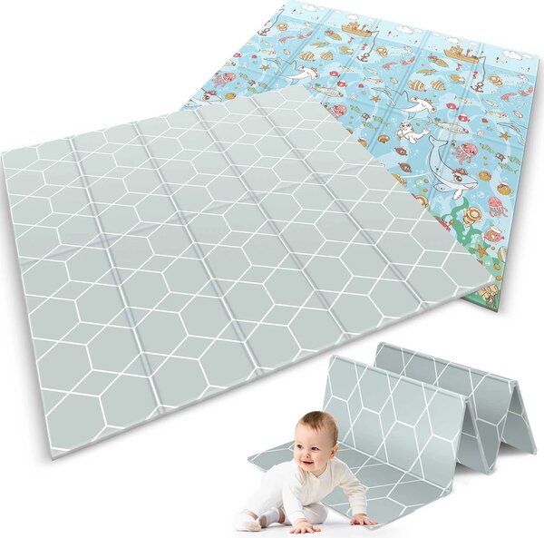 Ocean sklopiva pjenasta podloga za igru - 200x180cm