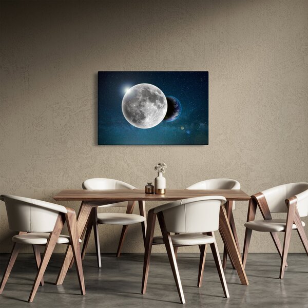 Slika - Zemlja u pomrčini Mjeseca (90x60 cm)