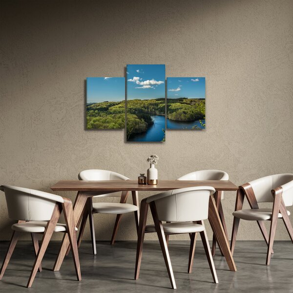 Slika - Jezero u šumi (90x60 cm)