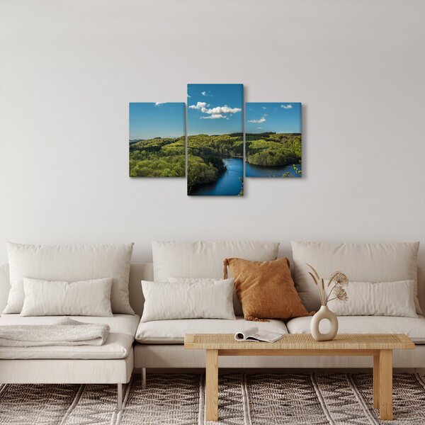 Slika - Jezero u šumi (90x60 cm)