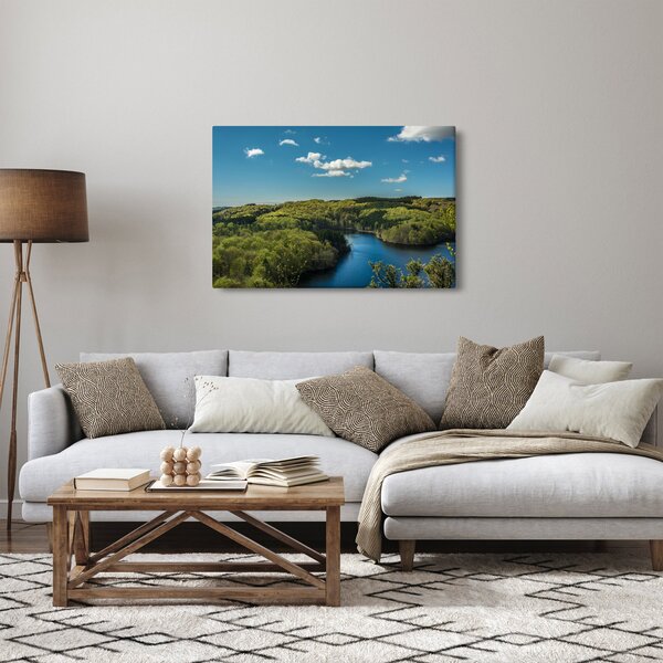 Slika - Jezero u šumi (90x60 cm)