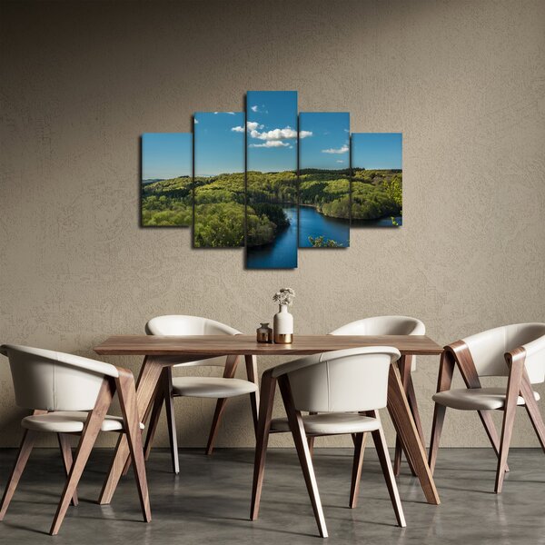 Slika - Jezero u šumi (150x105 cm)