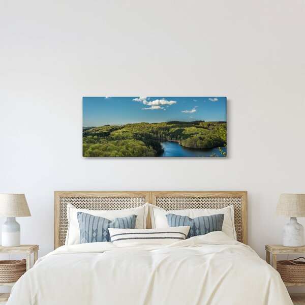 Slika - Jezero u šumi (120x50 cm)
