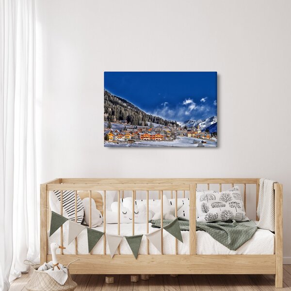 Slika - Planinski grad (90x60 cm)