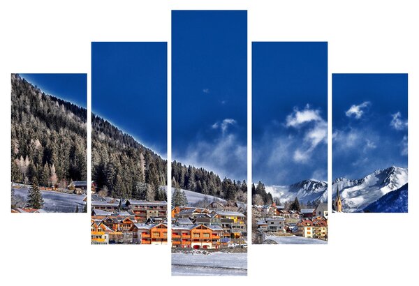 Slika - Planinski grad (150x105 cm)