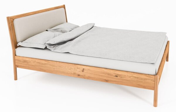 Tapecirani bračni krevet od hrastovog drveta 140x200 cm Pola - The Beds