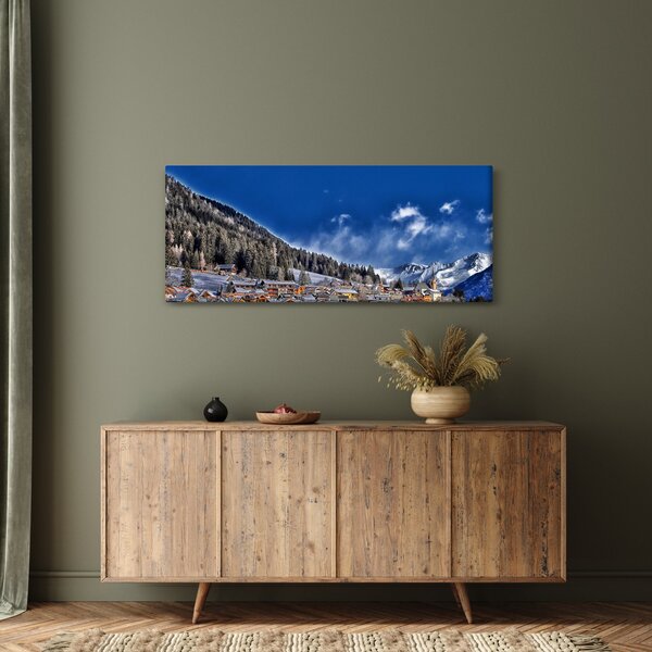 Slika - Planinski grad (120x50 cm)