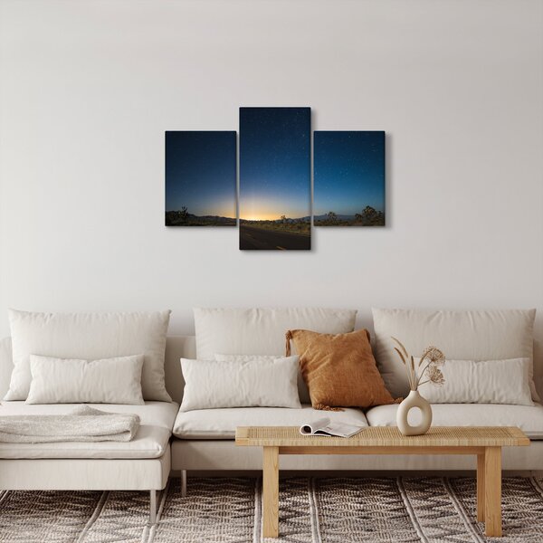 Slika - Noćno nebo iznad ceste (90x60 cm)