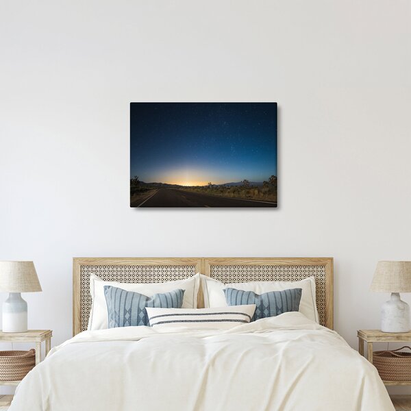 Slika - Noćno nebo iznad ceste (70x50 cm)