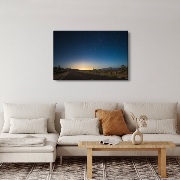 Slika - Noćno nebo iznad ceste (90x60 cm)