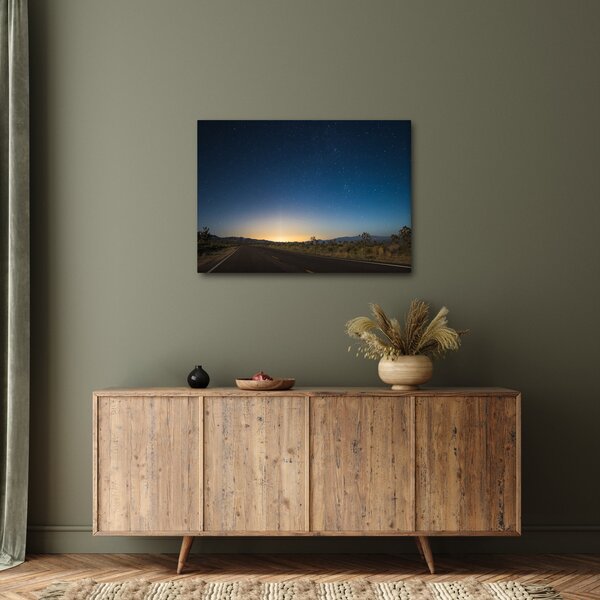 Slika - Noćno nebo iznad ceste (70x50 cm)