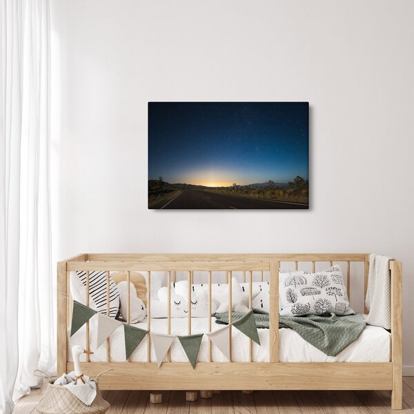 Slika - Noćno nebo iznad ceste (90x60 cm)