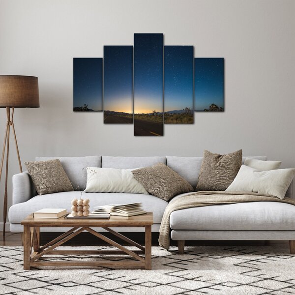 Slika - Noćno nebo iznad ceste (150x105 cm)