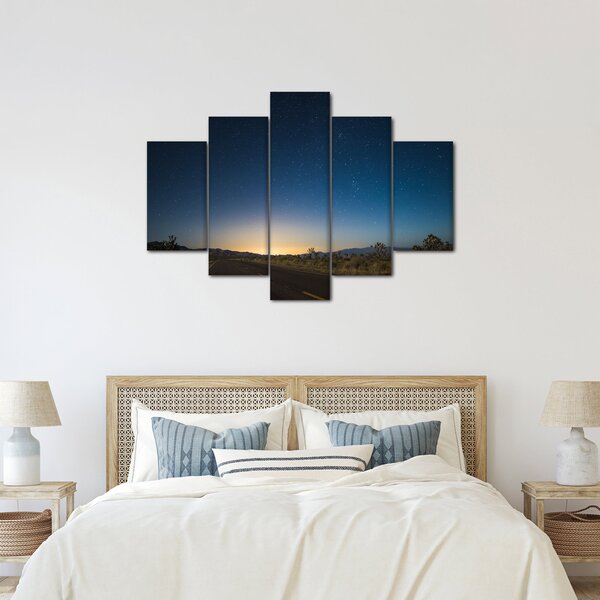 Slika - Noćno nebo iznad ceste (150x105 cm)