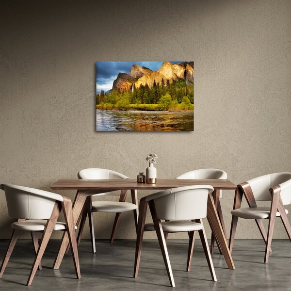 Slika - Stijene uz jezero (70x50 cm)