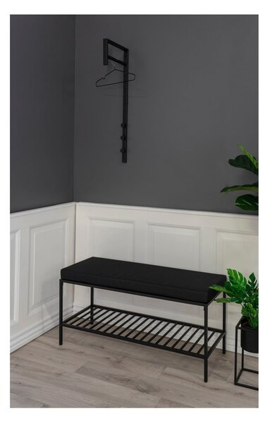Crna metalna zidna vješalica Trento – House Nordic
