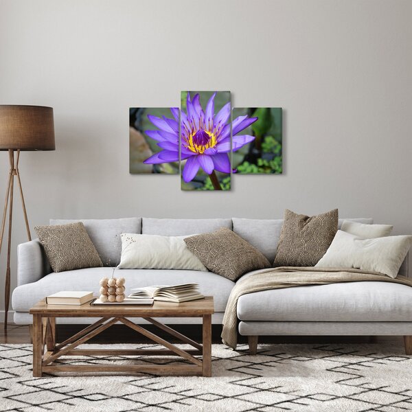 Slika - Ljubičasti cvijet (90x60 cm)