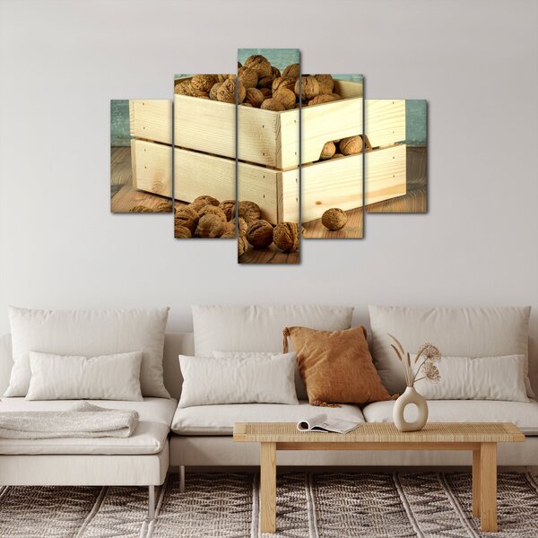 Slika - Jesenska mrtva priroda s orasima (150x105 cm)