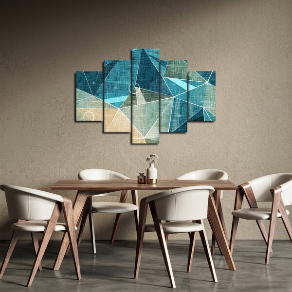 Slika - Tirkizna apstrakcija (150x105 cm)
