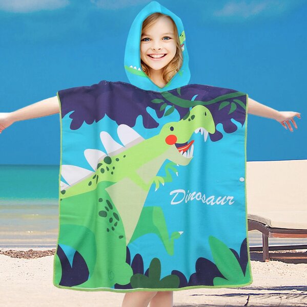 Dječje pončo DINOSAUR šareno Dimenzije: 60 x 120 cm