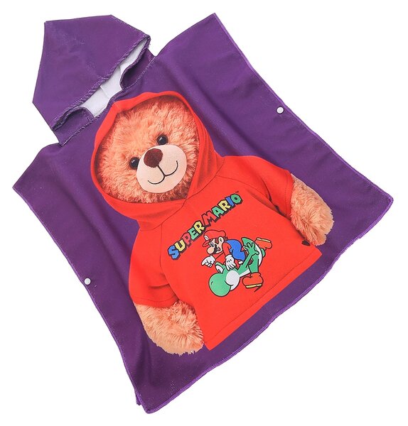 Dječji pončo TEDDY MARIO ljubičasti Dimenzije: 60 x 120 cm