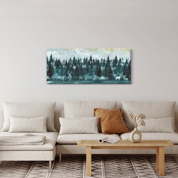 Slika - Životinje u šumi (120x50 cm)