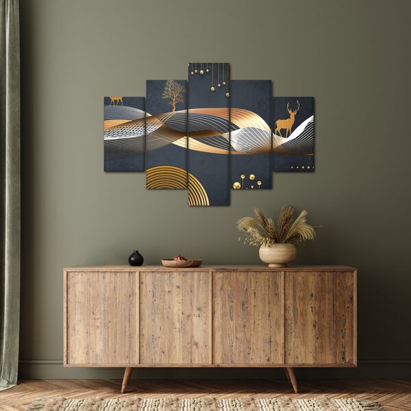 Slika - Grafika s jelenom (150x105 cm)
