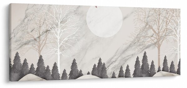 Slika - Zimski pejzaž (120x50 cm)