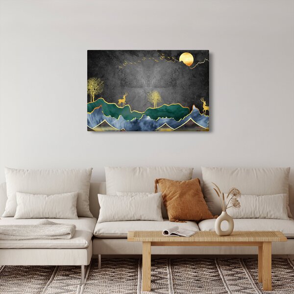 Slika - Planinski krajolik (90x60 cm)