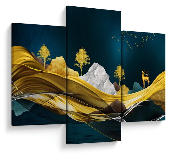 Slika - Jelen u prirodi (90x60 cm)