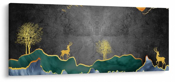Slika - Planinski krajolik (120x50 cm)