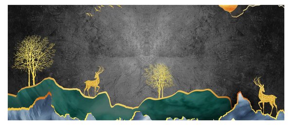 Slika - Planinski krajolik (120x50 cm)