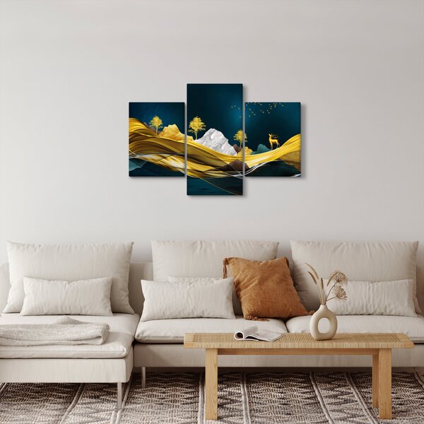 Slika - Jelen u prirodi (90x60 cm)