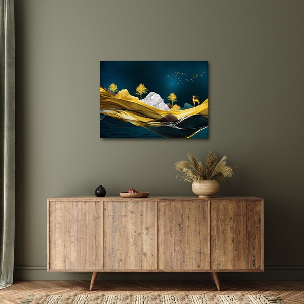 Slika - Jelen u prirodi (70x50 cm)