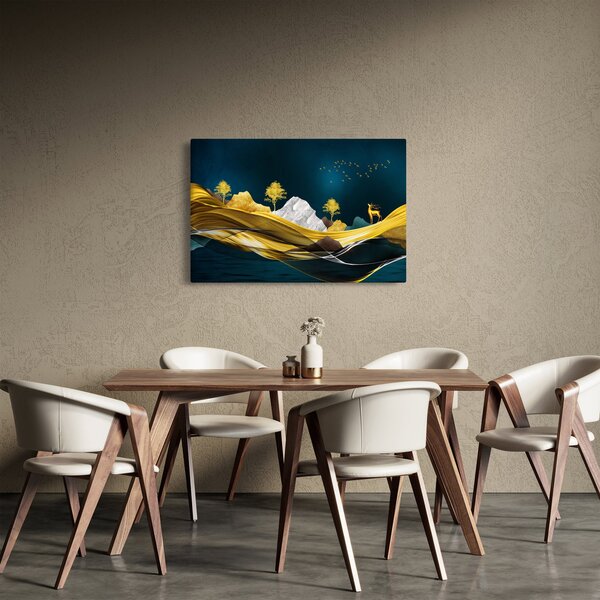 Slika - Jelen u prirodi (90x60 cm)