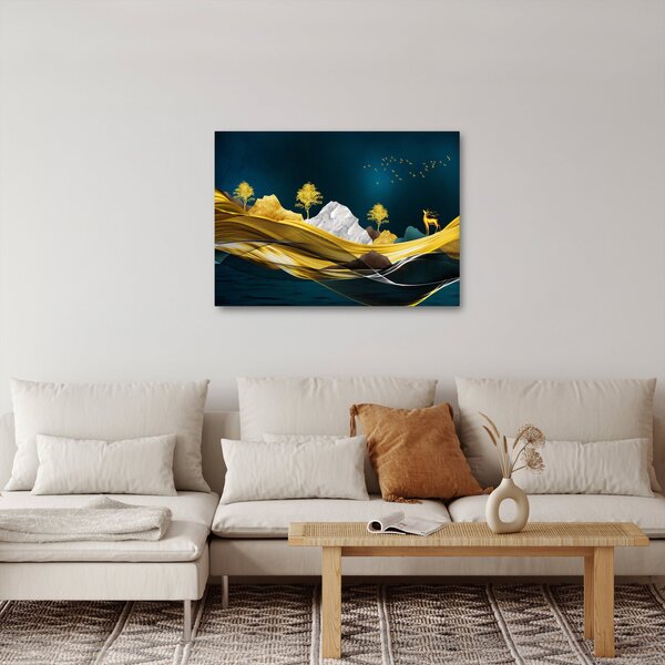 Slika - Jelen u prirodi (70x50 cm)