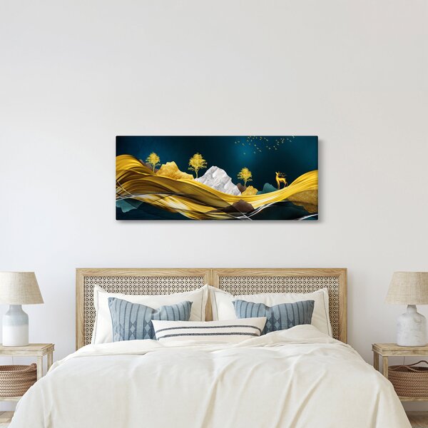 Slika - Jelen u prirodi (120x50 cm)