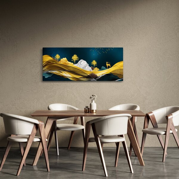 Slika - Jelen u prirodi (120x50 cm)