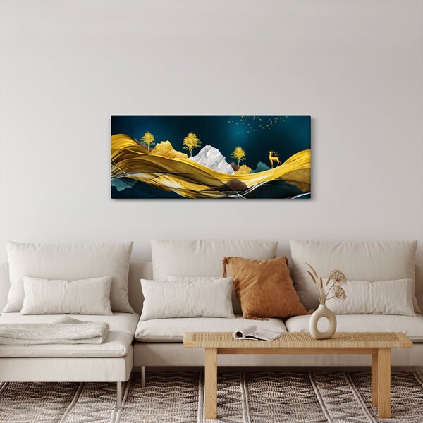 Slika - Jelen u prirodi (120x50 cm)