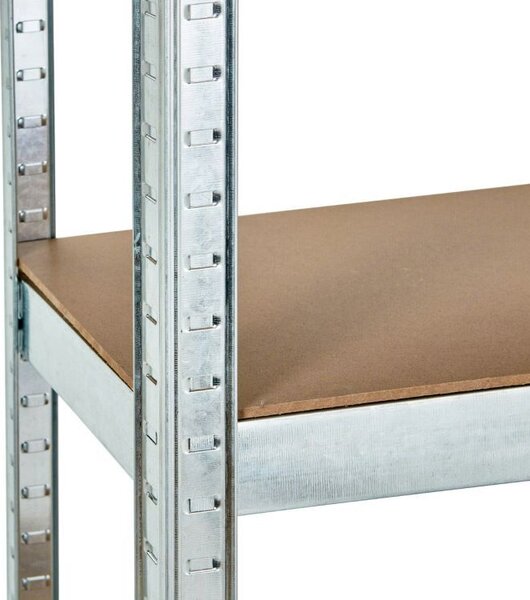 Stabilni metalni stalak za odlaganje sa 5 polica 180 x 90 x 40 cm