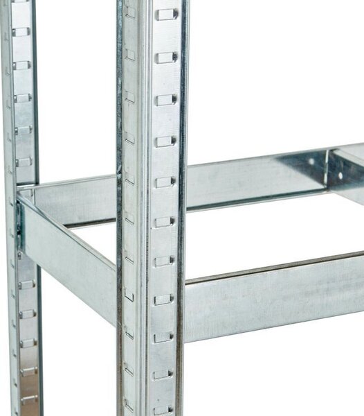 Stabilni metalni stalak za odlaganje sa 5 polica 180 x 90 x 40 cm