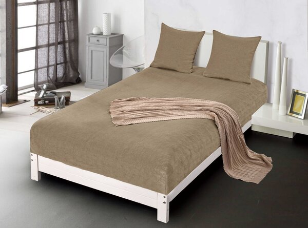 Plahta mikropliš SOFT 90x200 cm smeđa
