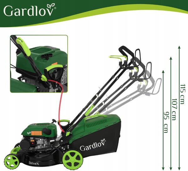 Benzinska kosilica s pogonom GARDLOV DriveX - 149 cm³, košara 50 l